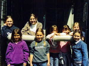 Brownie Troop Activities at Trinity Farm, American Saddlebred Training Operation and Horseback Riding Lesson Operation in Clayton, IN.